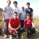Francisco Arcilla, Guillermo, Pablo, Iván y Patricia, tras un entrenamiento