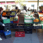Mercado de frutas y hortalizas de la Plaza España de Valladolid