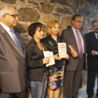 Abraham Yehuda, Susana Téllez, Ester Rubio, Itzjak Benabraham y el bibliotecario.