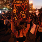 Imagen de una de las manifestaciones tras la sentencia de la Audiencia de Navarra. MARIO RUIZ