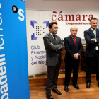 Jorge Fernández, Aníbal Fernández y Pablo Lozano, en la presentación de ayer. ANA F. BARREDO
