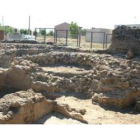 Detalle de los restos de la basílica paleocristiana de Marialba de la Ribera, cuya musealización aún