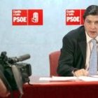 Fernando Vicente, durante la comparecencia ante los medios de comunicación de Valladolid