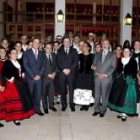 El presidente, Juan Vicente Herrera, visitó a los españoles en Santiago