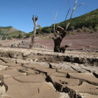 El embalse de Los Barrios de Luna llega casi vacío al final del año hidrológico. RAMIRO