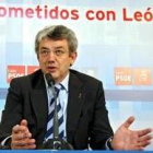 Miguel Martínez, ayer en la sede del PSOE