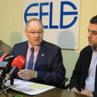 Hermenegildo Fernández, Roberto Getino y Javier Morán, en la presentación del estudio.