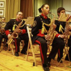 La banda de música de las Siete Palabras en el concierto por Santa Cecilia.