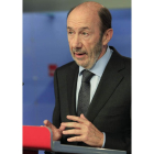 El socialista Alfredo Pérez Rubalcaba.