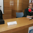 Begoña Gómez, a la izquierda, y María Jesús Soto, a la derecha, en la conferencia de ayer en el Club de Prensa.