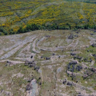 Castro minero de Truchas, fotografiado a vista de dron. J. F. L.