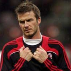 El futbolista del AC Milán David Beckham.