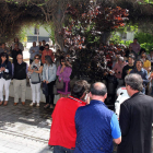 Concentración que tuvo lugar ayer en Palencia en recuerdo de la fallecida.