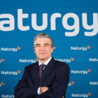 El presidente ejecutivo de Naturgy, Francisco Reynes, en una rueda de prensa.