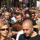 La música de las gaitas puso la nota folclórica a la manifestación por Ponferrada.