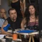 En el centro, el director Félix Sabroso, junto a su mujer, la también realizadora Dunia Ayaso