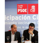 José María Collado y Óscar López, en el acto celebrado ayer