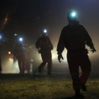 Mineros en una localidad del sur de Chile.