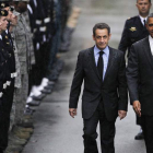 Sarkozy y Barack Obama, durante un acto en Cannes.
