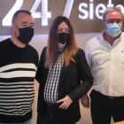 Juan Francisco Martín, Elena Santoveña y Ángel Rivero. DL