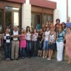 De la Sierra con las asistentes al curso
