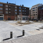 La plaza Sánchez Albornoz, en la parte alta de la ciudad, se finalizará con 77.000 euros. ANA F. BARREDO