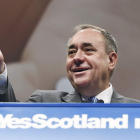 Alex Salmond durante su discurso de ayer.