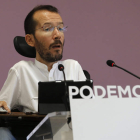 El secretario de Organización de Podemos, Pablo Echenique. BALLESTEROS