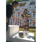Sergio González se subió al tercer cajón del podio. DL