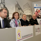Manuel Martínez, Aurora Baza, José Antonio Fierro y Jorge Juan Núñez, en el acto de firma del convenio El Ayuntamiento y las entidades de ‘Incorpora’ que ha tenido lugar esta mañana.