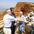 El ex director general de la Unesco, Mayor Zaragoza, en Las Médulas