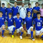 Formación del equipo de La Bañeza FS que milita en la 1.ª División Regional Cadete.