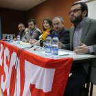 Courel, Rodríguez, Alfonso, Álvarez y Del Blanco, ayer en la reunión celebrada en Páramo.