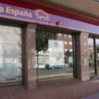 Imagen de la sucursal atracada, en la avenida de Galicia