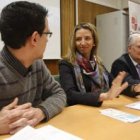 Juan Manuel Primo, Alicia García y Guillermo García Martín, en el acto de presentación de las jornad