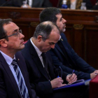 Josep Rull  Jordi Turull y Jordi Sànchez.