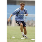 Owen, en un entrenamiento con el Madrid en esta pretemporada