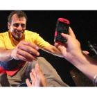Capriles, durante el acto final de campaña en Barquisimeto.