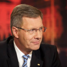 El presidente alemán, Christian Wulff, durante la entrevista en la televisión pública ARD.