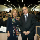 El presidente de la FRMP, Miguel Ángel García Nieto, y la presidenta de la Comisión Interna del Pacto Territorial de la institución, Rosa Valdeón,