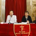 Luis Suárez, José Luis García Lorenzo, Octavio Infante e Iñaki Reyero, durante la rueda de prensa.
