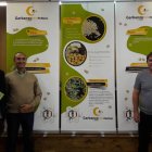 Núñez, diseñador del logo, Flórez, de Agrovet, y los miembros de la promotora Soto, Iglesias y Simón. A.V.