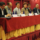 De Paz, Escanciano, Bandera, Torres, Redondo y García Saiz, en la presentación del acto.