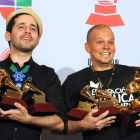 El dúo Calle 13, que integran Eduardo ‘Visitante’ Cabra y René ‘Residente’ Pérez.