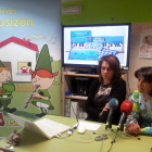 Eva Alonso y Paloma Garnelo, en la presentación del proyecto.