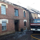La vivienda de Eslonza resultó seriamente dañada por las llamas