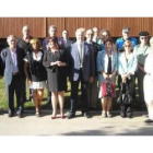 Francisco Álvarez, junto a la alcaldesa, otras autoridades y organizadores de los cursos de este año