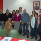 Foto de familia de la nueva ejecutiva local del PSOE en San Andrés