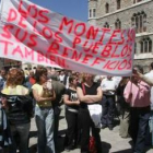 Reciente manifestación contra la Ley de Montes frente a la Diputación