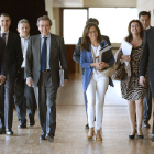 De Santiago-Juárez, ayer, a su llegada al parlamento regional. NACHO GALLEGO